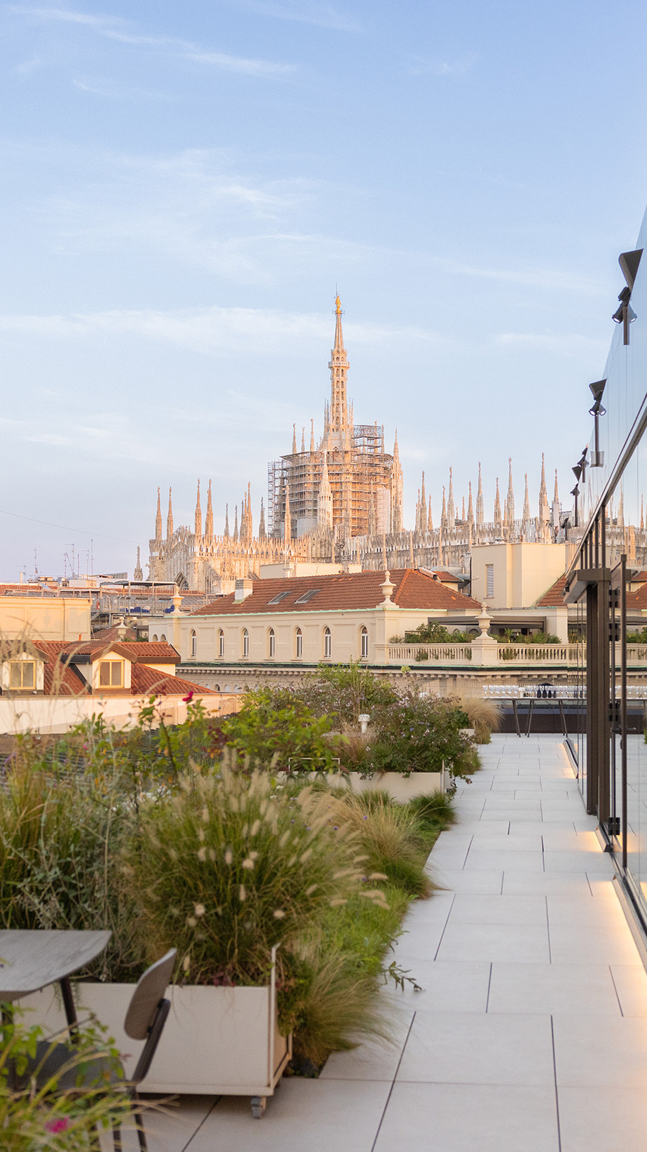 Rooftop views over Milan