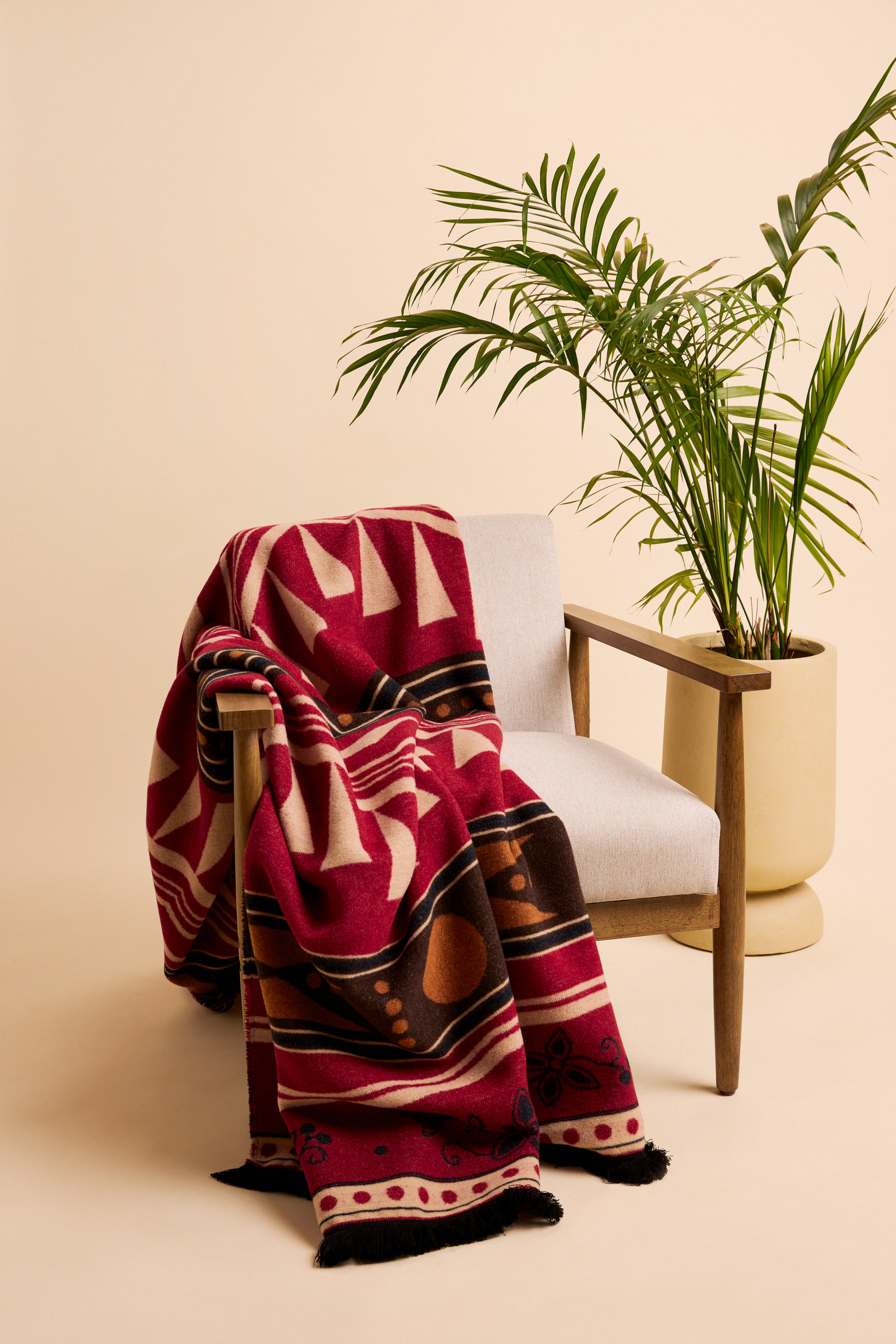 MINI TIPI blanket styling in modern living space