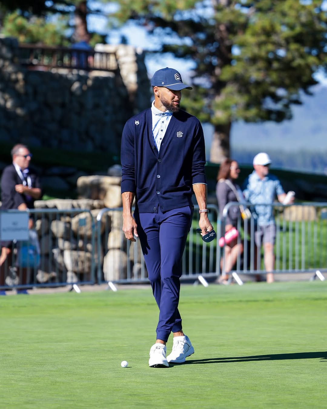 Stephen Curry debuts Curry Brand golf shoe at Lake Tahoe