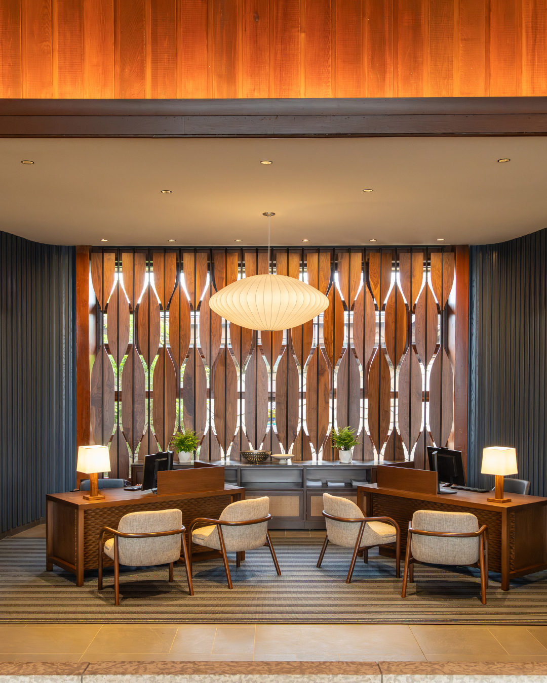 Constellation inspired lighting at Fairmont Jasper Park Lodge