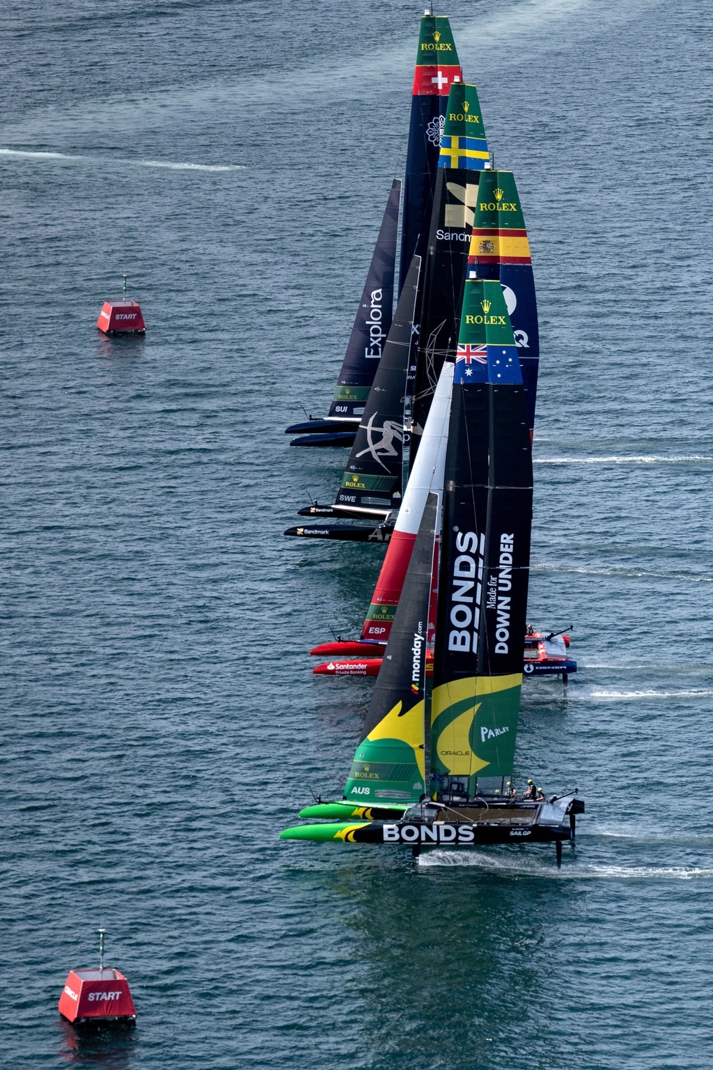 SailGP racing action