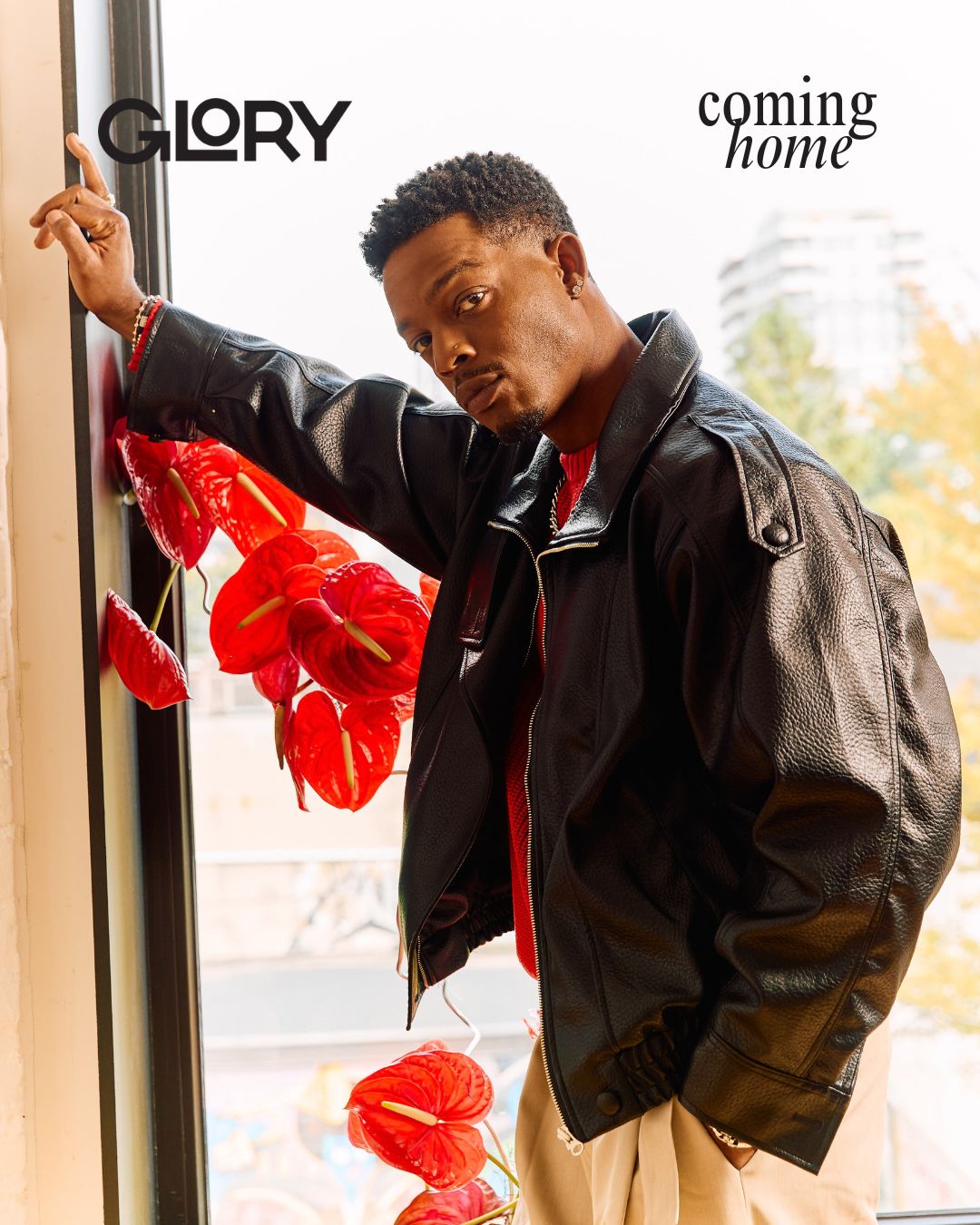 Stephan James portrait at Coming Home lounge